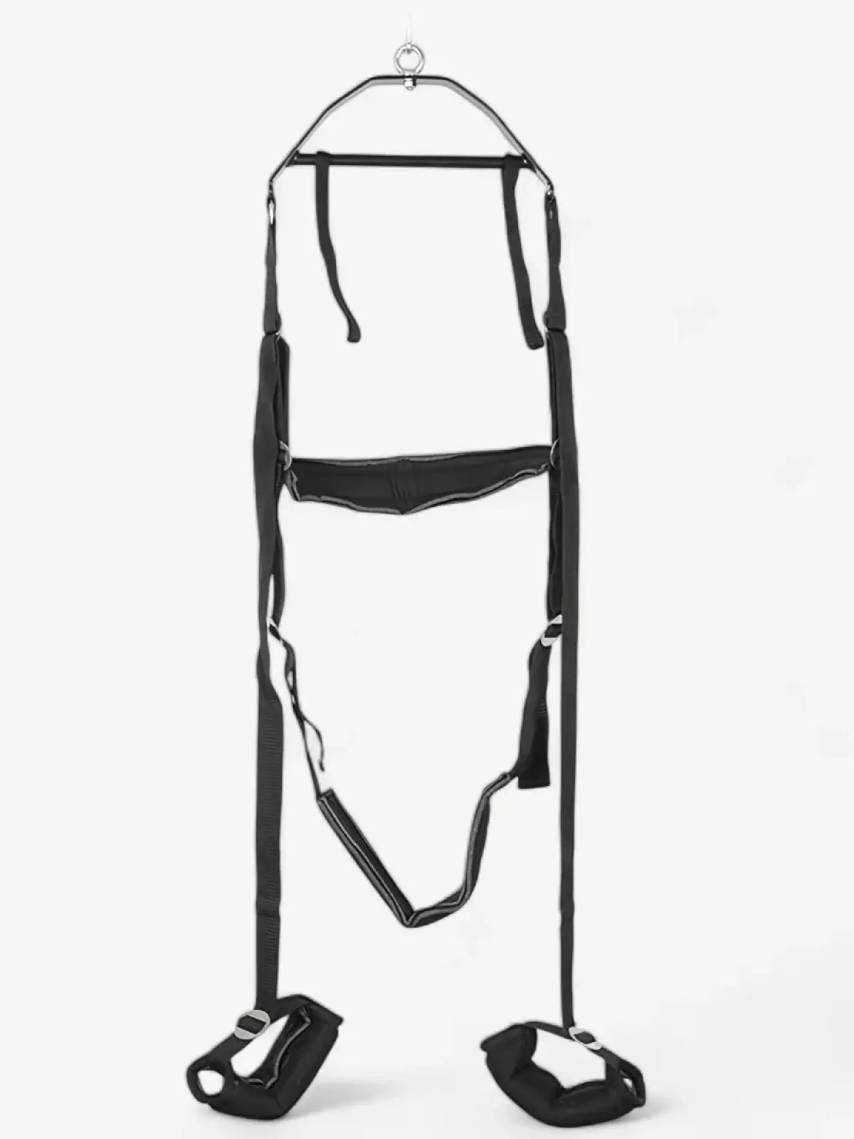 Bad Kitty seksikeinu kattoon, pehmustetut ja säädettävät remmit, 100 kg kantavuus, mukana silmämaski ja ruoska – intensiivistä leikkiä.