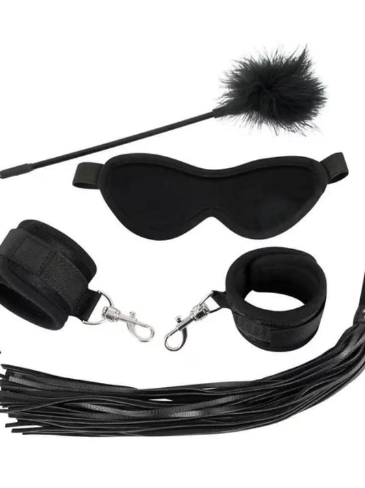 Bad Kitty Naughty Toys on 4-osainen bondage-setti, joka tarjoaa rohkeaa leikkiä ja sensuellia jännitystä makuuhuoneeseen.