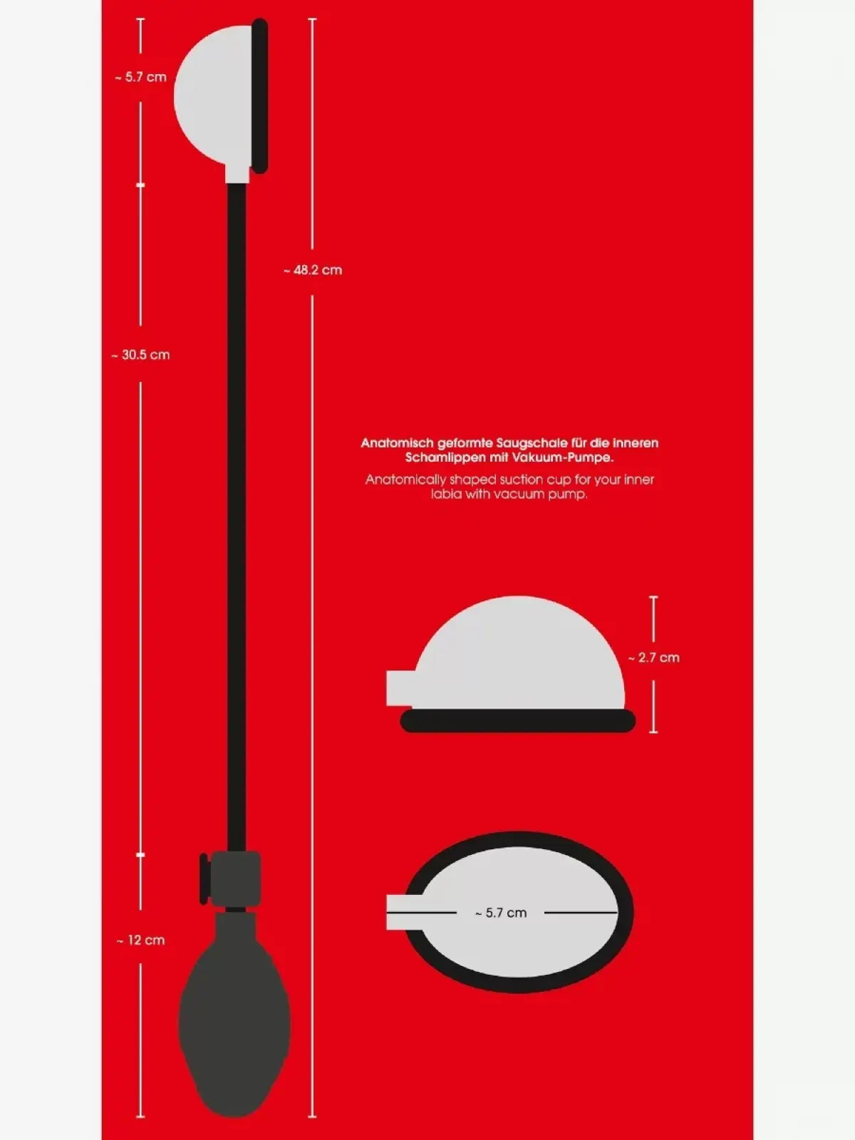 Pienikokoinen vaginapumppu lisää herkkyyttä ja turvotusta häpyhuulissa – täydellinen esileikkiin tai yksin nautiskeluun.