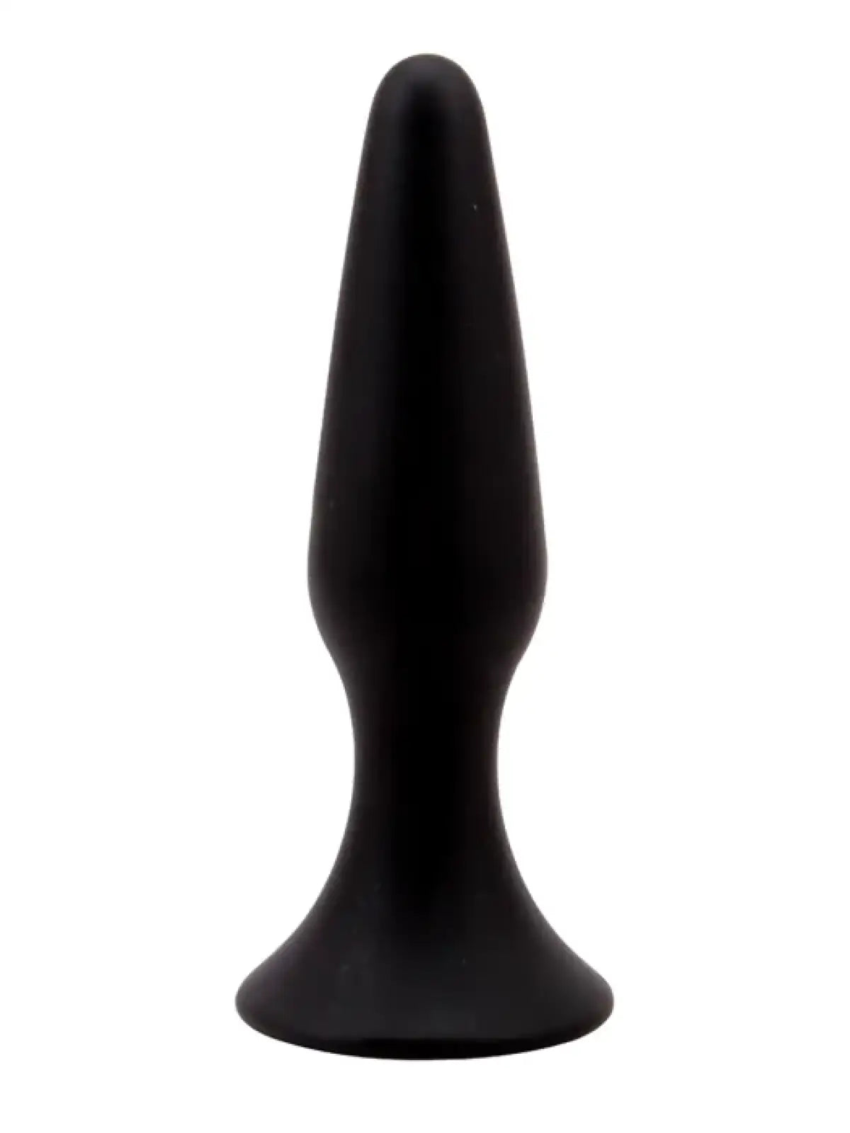 Musta, ihoystävällinen silikonitappi 11,5 cm – ergonominen muotoilu ja pehmeä pinta tekevät käytöstä miellyttävää.