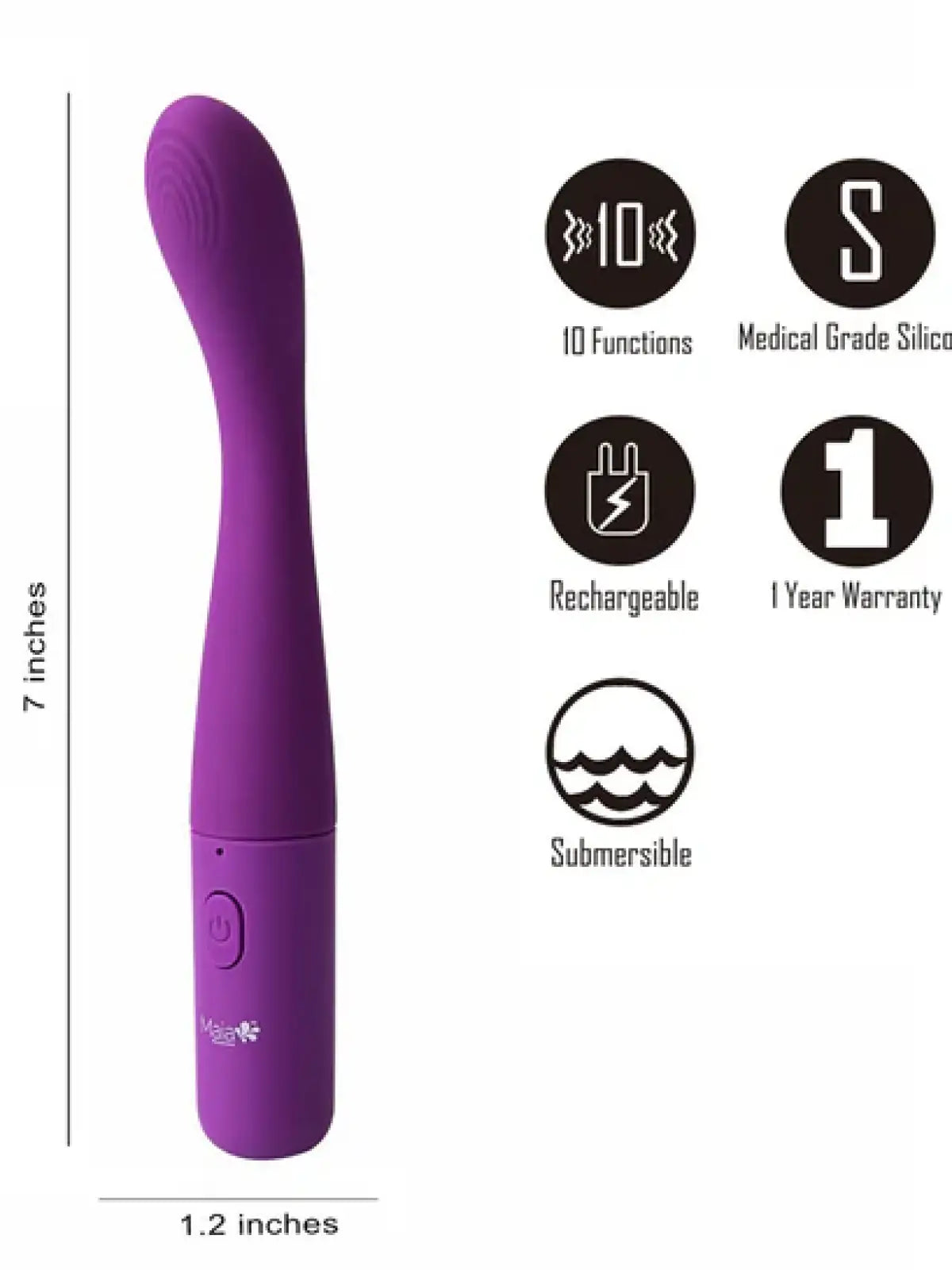 Chelsi G-pistevibraattori, 10 tärinätasoa, keholle turvallinen silikoni, ladattava ja vesitiivis – suunniteltu tarkkaan stimulaatioon.