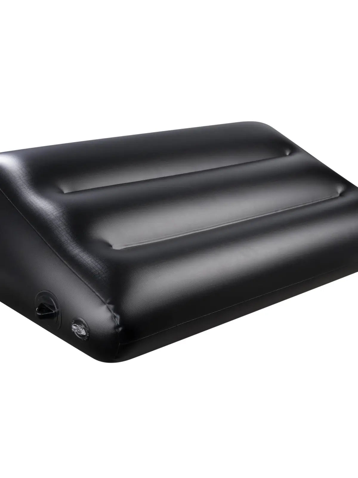 Dark Magic puhallettava seksityyny, tukee seksiasentoja ja suuseksiä, sisältää kahleet, kestävä PVC ja jopa 135 kg painoraja.