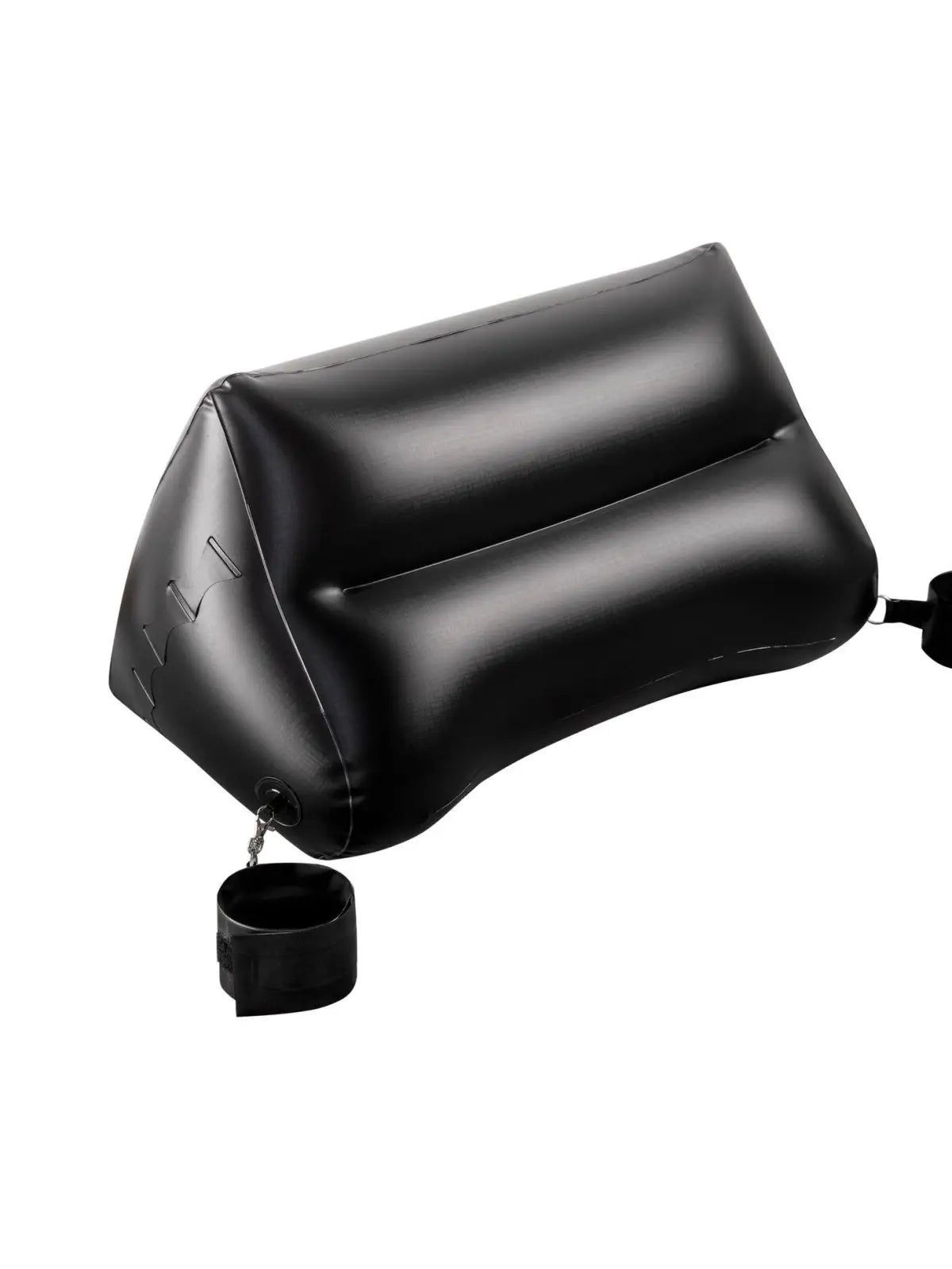 Dark Magic Spanking rakkaustyyny, mukana kahleet, kutitin ja lätkä. PVC-materiaali, 90 kg kantavuus ja täydellinen BDSM-leikkeihin.