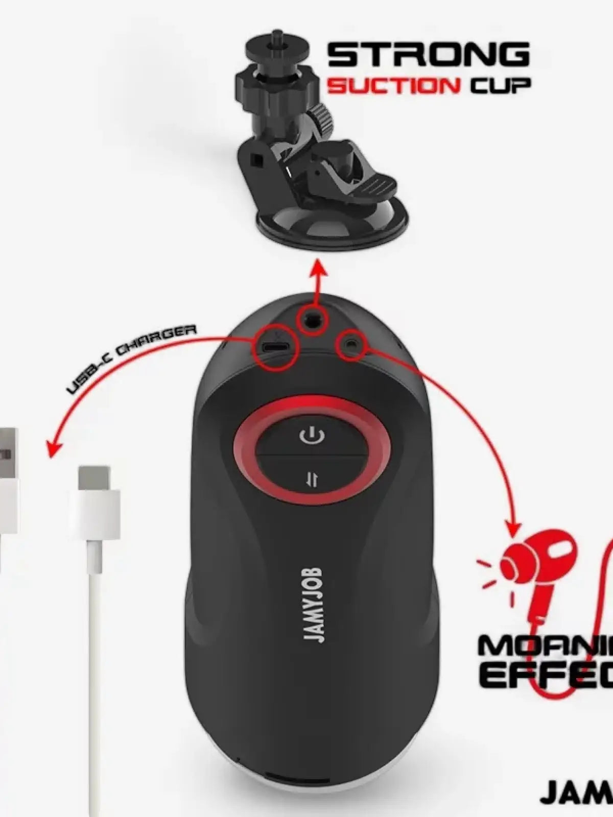 Jamy Job Gravity on automaattinen vagina-masturbaattori, jossa on työntöliike, ääniefektit ja realistinen tuntuma.