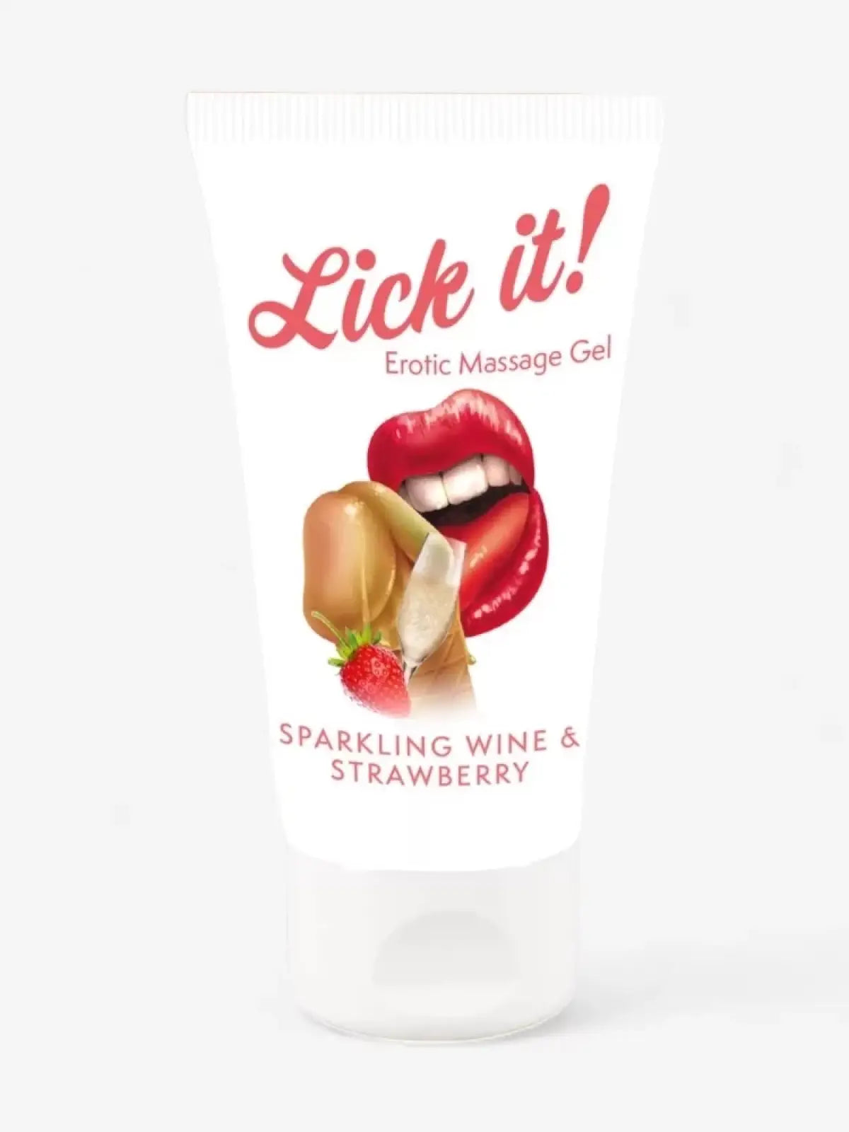 Lick it mansikkakuohuviini makuliukuvoiteet erotiikan – sensuelli aikuisten tuote eroottisiin hetkiin.