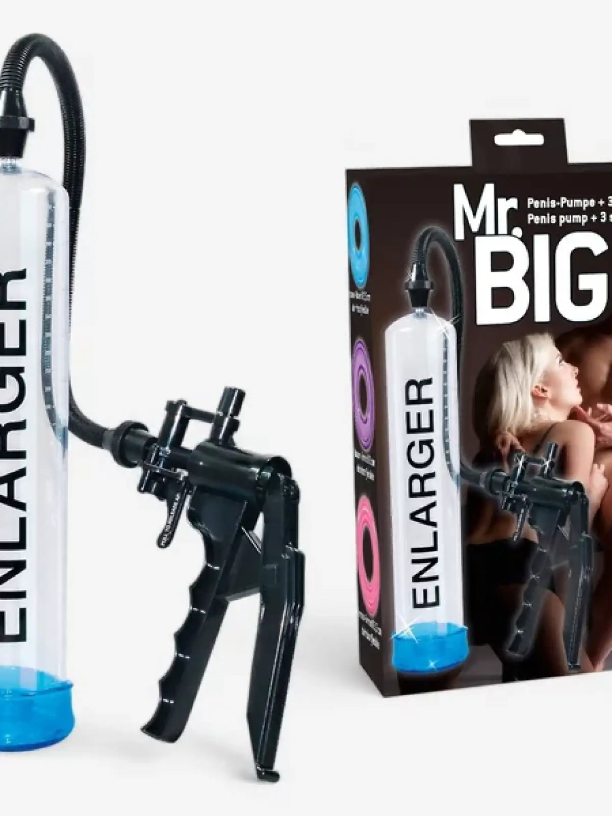 You2Toys Mr. Big penispumppu lisää kokoa ja tehoa – tehokas tyhjiöpumppu erektion vahvistamiseen.
