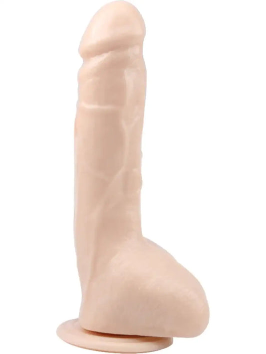 MR. Marcus realistinen dildo 9.9", pehmeä ja ihoystävällinen PVC, imukuppipohja ja miellyttävä tuoksu – tunnettu laatulelu nautintoon.