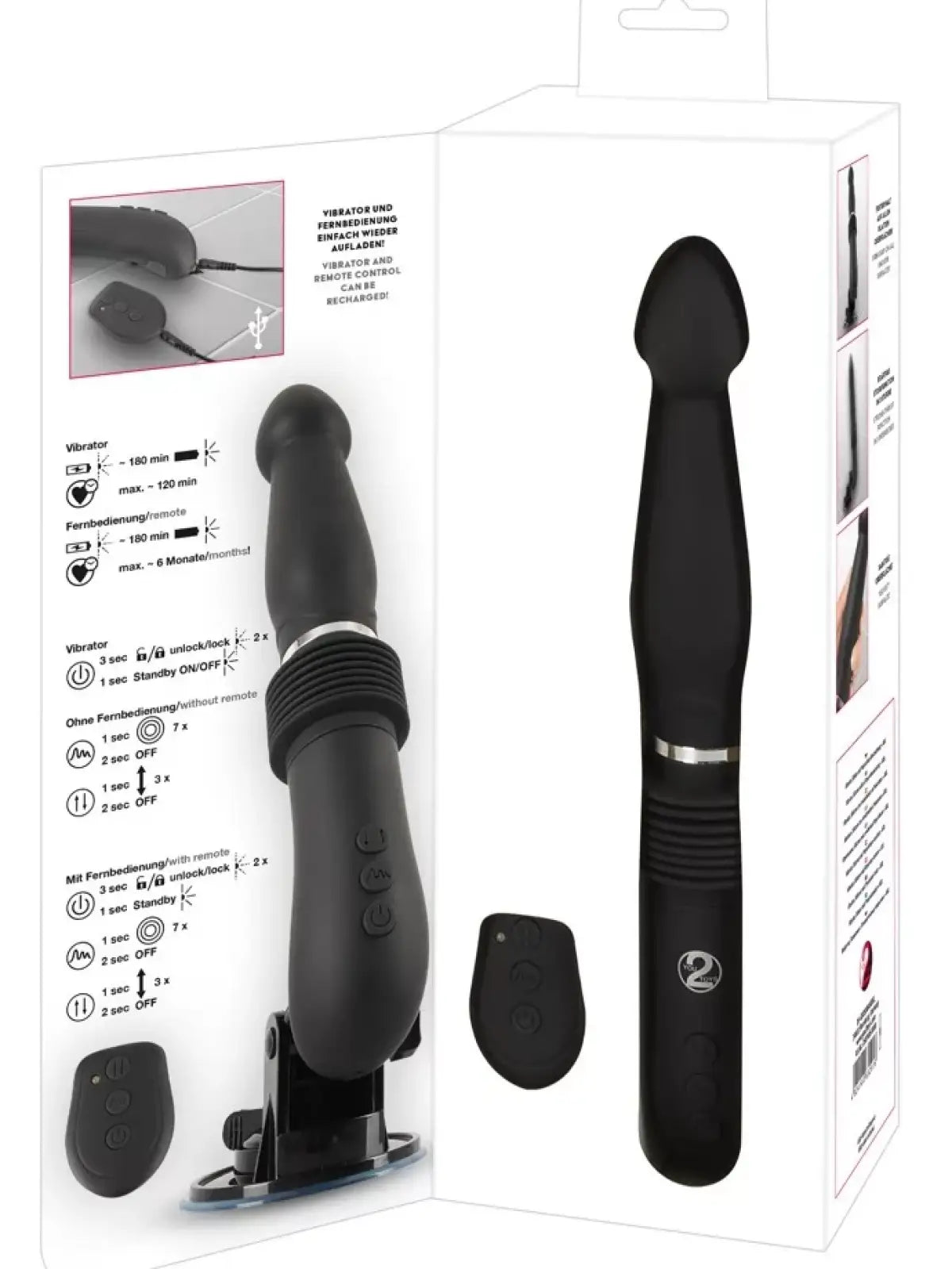 You2Toys panokone on tehokas ja siirrettävä seksikone, joka tarjoaa säädettävää työntöliikettä nautinnollisiin hetkiin.