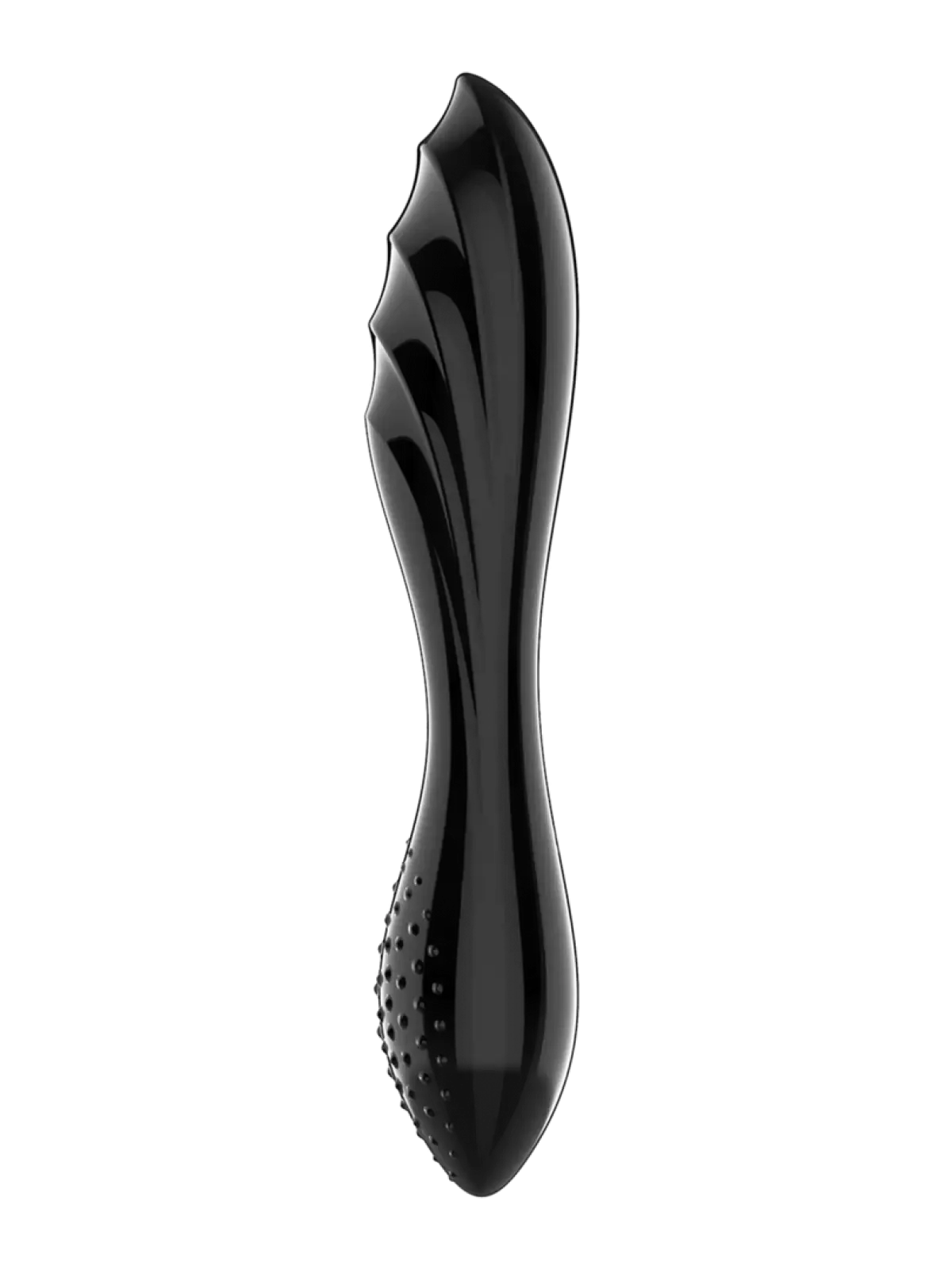 Satisfyer Dazzling Crystal 1 on ylellinen lasidildo, jossa kaksi erilaista pintarakennetta ja mahdollisuus lämpö- tai kylmäleikkiin.