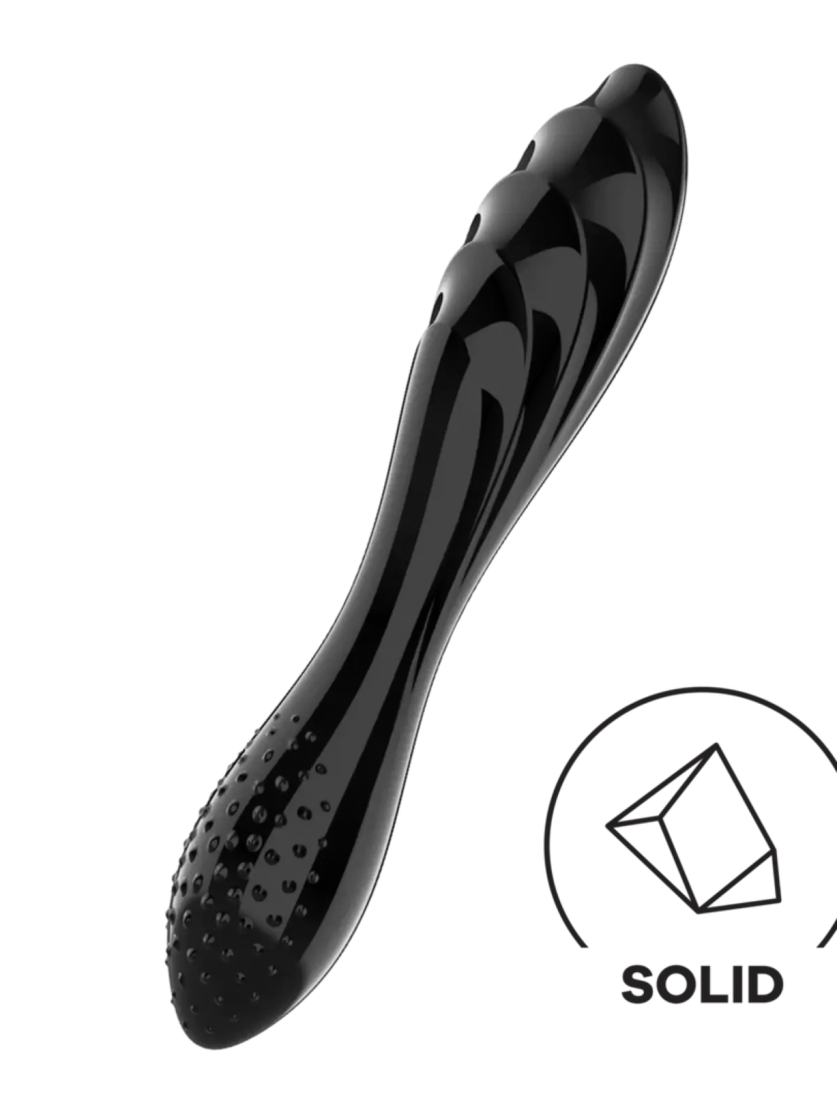 Satisfyer Dazzling Crystal 1 on ylellinen lasidildo, jossa kaksi erilaista pintarakennetta ja mahdollisuus lämpö- tai kylmäleikkiin.