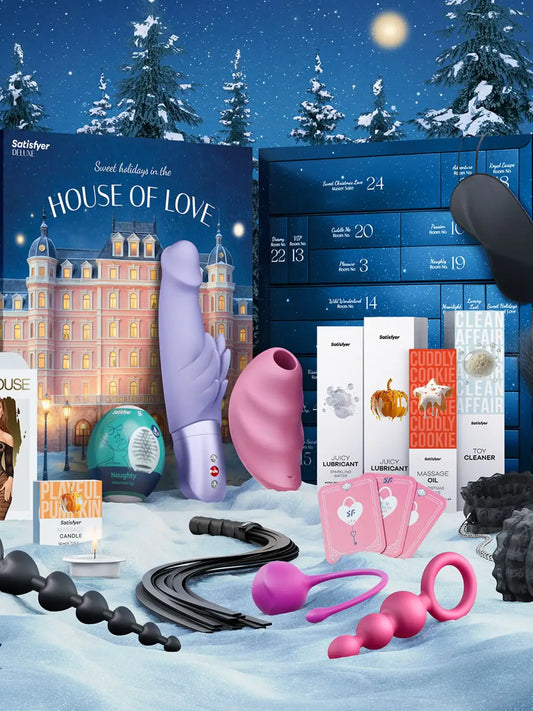 Muuta "kihelmöintikellot" "kihelmöintikelloiksi" tänä jouluna Satisfyer DELUXE -joulukalenterin avulla. Se on aistillinen valikoima kaikkea mitä ikinä tarvitsetkaan loputtomiin jännityksiin lakanoiden välissä.