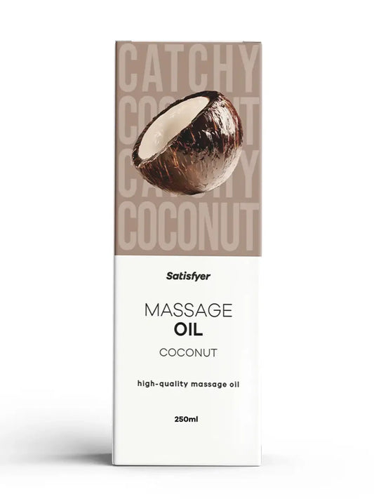 Satisfyer Kookos -hierontaöljy tuo trooppisen tuoksun ja silkkisen kosketuksen iholle ilman tahmeutta – kuin loma kotona.