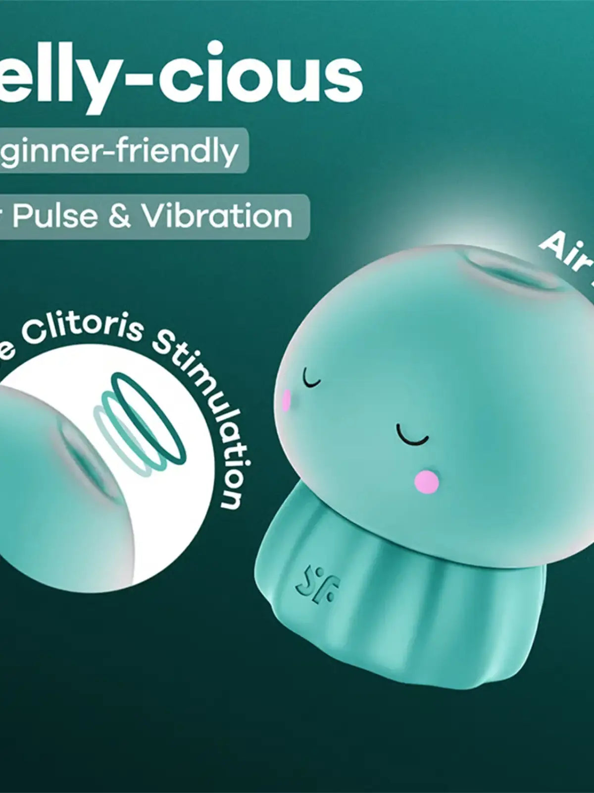 Satisfyer Jelly-cious antaa sinun valita oman syvyytesi: lempeistä aalloista intensiivisiin rytmikkäisiin värähtelyihin.
Ergomonimuotoinen ja pehmeä materiaali takaavat, että tämä leikkisä kumppani sopii täydellisesti käteesi ja tuntuu ihanalta ihoa vasten.