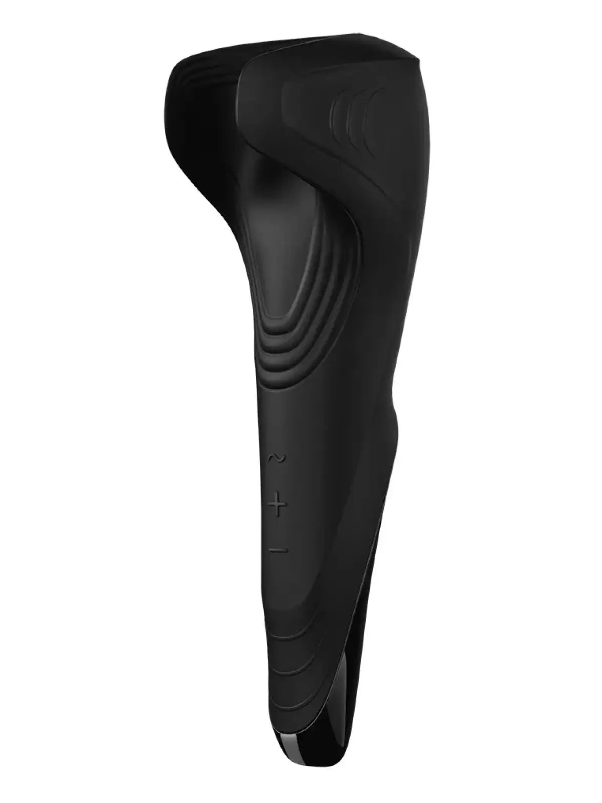 Satisfyer Men Wand on voimakkaasti värisevä masturbaattori, jossa joustavat siivet ja tiukka, stimuloiva ote penikselle.