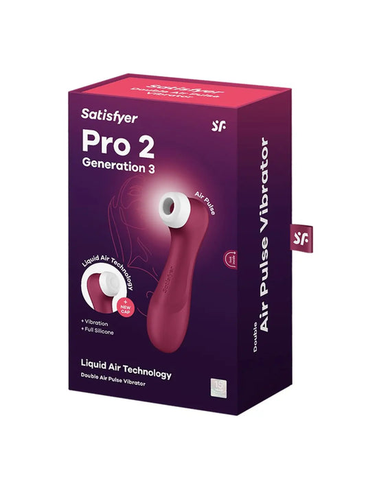 Satisfyer Pro Generation 3 punainen | Klitoriksen kiihottimet | erotiikanaika