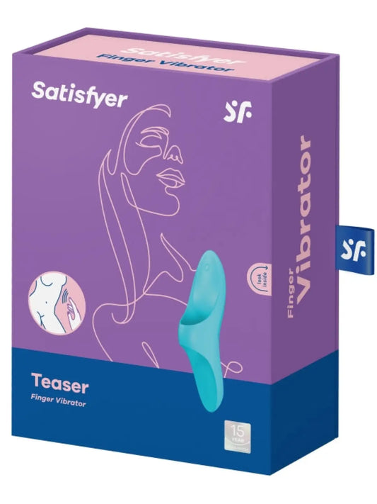 Satisfyer - Teaser - Finger Vibrator - Sininen | Klitoriksen kiihottimet | erotiikanaika