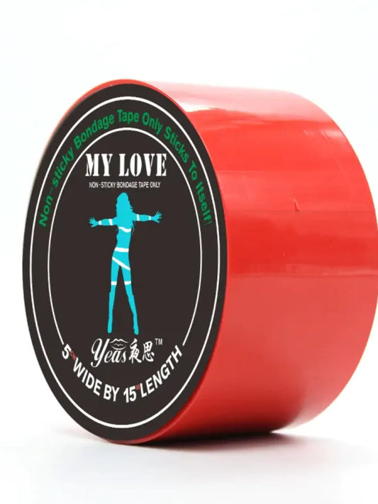 Sidontateippi punainen muuta kivaa erotiikan – aistileikkeihin suunniteltu väline nautinnollisiin sidontakokemuksiin.