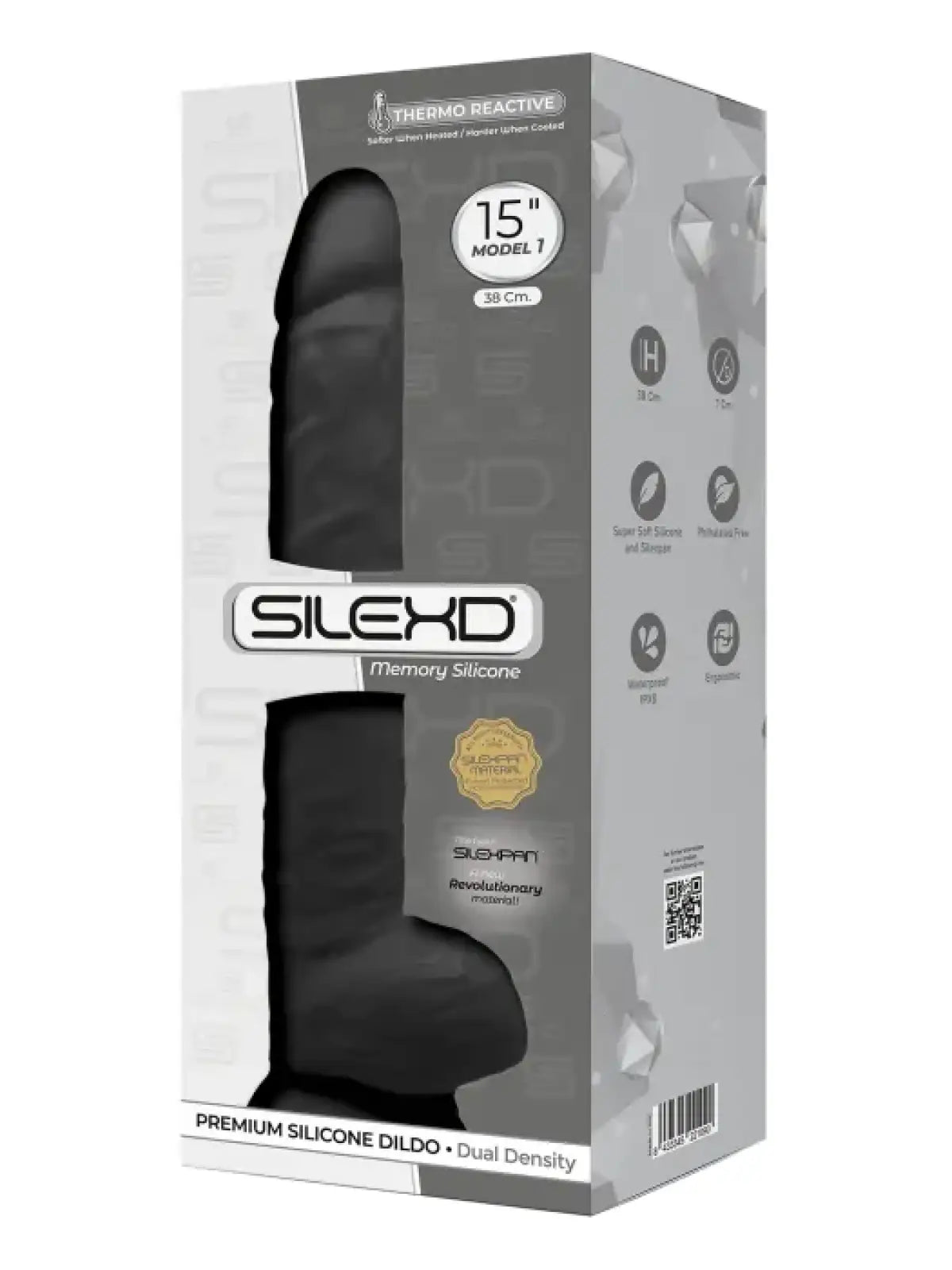SileXD dildo `15 musta | Dildot | erotiikanaika