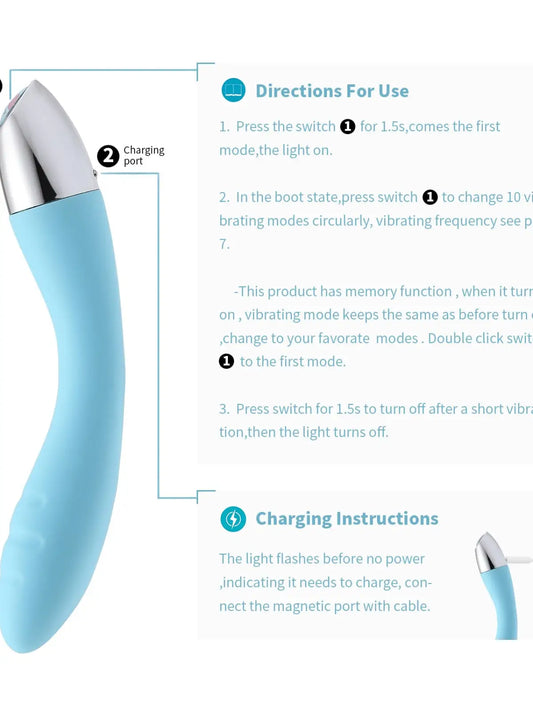 V1 vibraattori- vaaleansininen | Vibraattorit | erotiikanaika