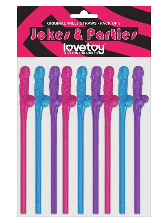 Värikkäät penispillit 9 kpl | Pelit ja hupitavarat | erotiikanaika