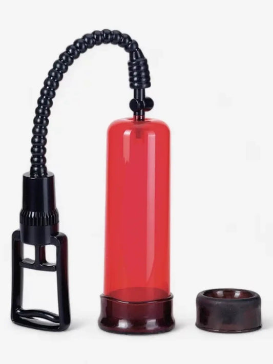 Air Control Penispumppu, helppokäyttöinen malli yhdellä kädellä. Kestävä sylinteri, pituus 22 cm ja halkaisija 6,5 cm.