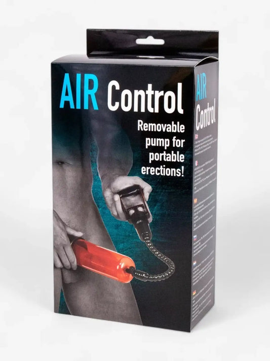 Air Control Penispumppu, helppokäyttöinen malli yhdellä kädellä. Kestävä sylinteri, pituus 22 cm ja halkaisija 6,5 cm. paketissa