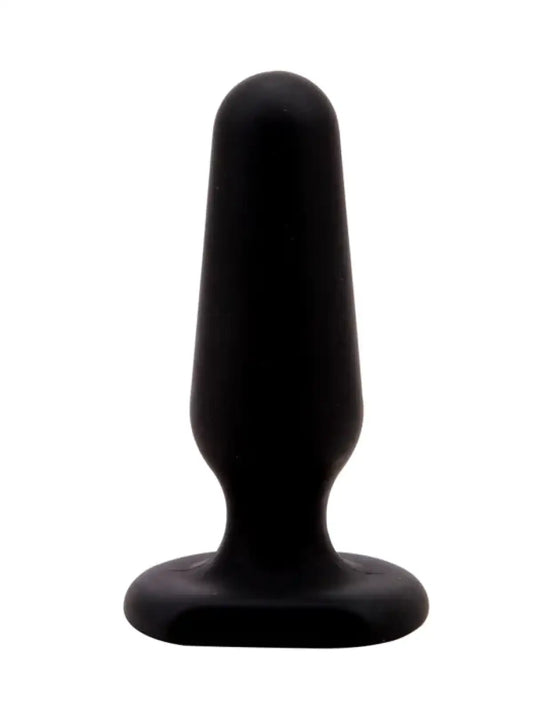 Musta, pehmeä silikoninen anaalitappi 6,5 cm – ihoystävällinen, ergonominen ja helppokäyttöinen intiimiin nautintoon.