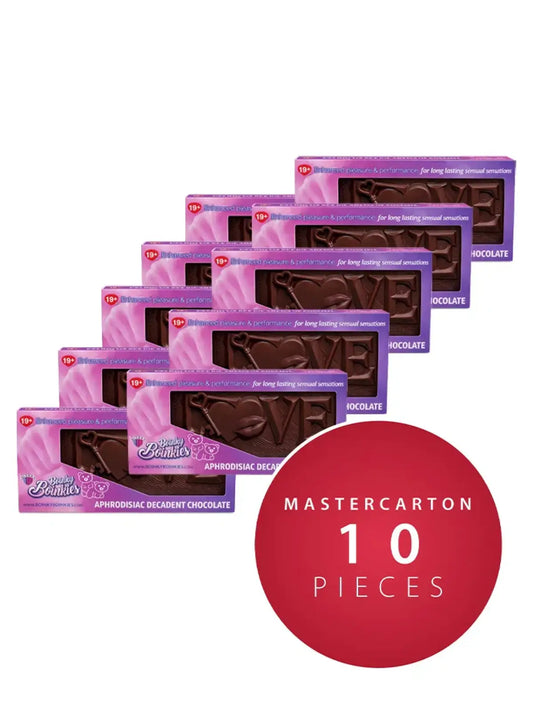 Seksisuklaa Aphrodisiac Chocolate; suklaa kohtaa intohimon leikkisällä twistillä! Koe rikas ja hemmotteleva kokemus Boinky Boinkiesin 