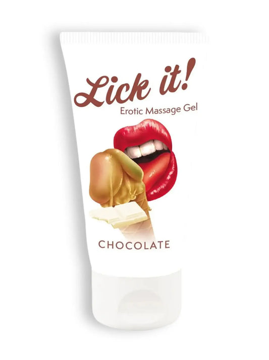 Lick It suklaan makuinen makuliukuvoide 50 ml kätevässä pullossa