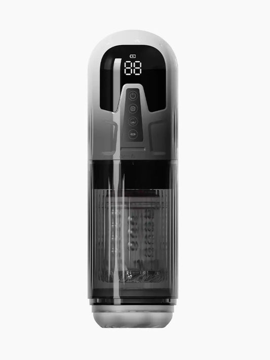 Vie yksinelämyksesi uudelle tasolle Rimba Orgastobator 08:lla – edistyneellä masturbaattorilla, joka yhdistää puhtaan tehon ja hienostuneen teknologian.
Läpinäkyvän muotoilun ansiosta näet jokaisen liikkeen, ja tehokas 4-in-1-stimulaatiojärjestelmä tarjoaa intensiivisen, syvän ja täysin mukaansatempaavan tuntemuksen.