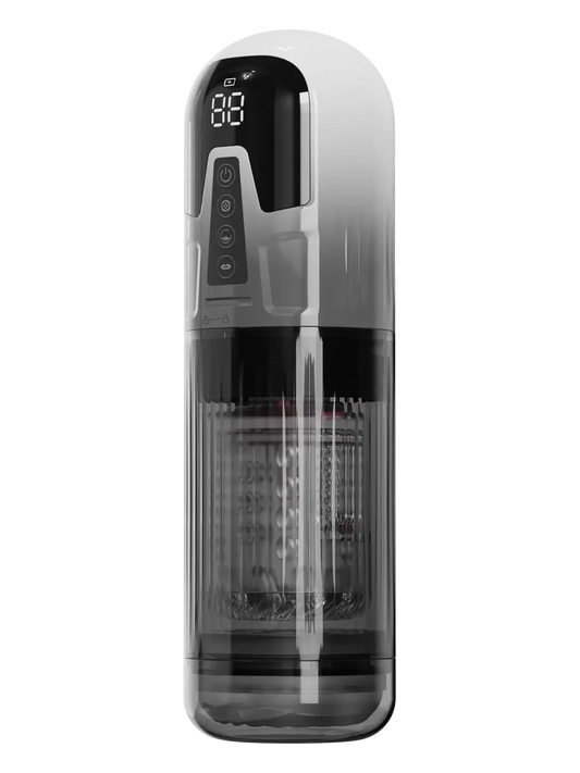 Vie yksinelämyksesi uudelle tasolle Rimba Orgastobator 08:lla – edistyneellä masturbaattorilla, joka yhdistää puhtaan tehon ja hienostuneen teknologian.
Läpinäkyvän muotoilun ansiosta näet jokaisen liikkeen, ja tehokas 4-in-1-stimulaatiojärjestelmä tarjoaa intensiivisen, syvän ja täysin mukaansatempaavan tuntemuksen.