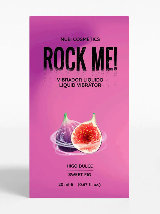 ROCK ME vibrallinen liukuvoiden- makea viikuna
Liquid Vibrator on värisevä efektigeeli, joka perustuu Amazonin Jambú-kasviin. Sen korkea spilantolipitoisuus aiheuttaa ainutlaatuisen ja stimuloivan kihelmöivän tunteen. Tuote on suunnattu nuoremmalle yleisölle: nuorekas ilme, nuorekas muotoilu ja nuorekas hinta.