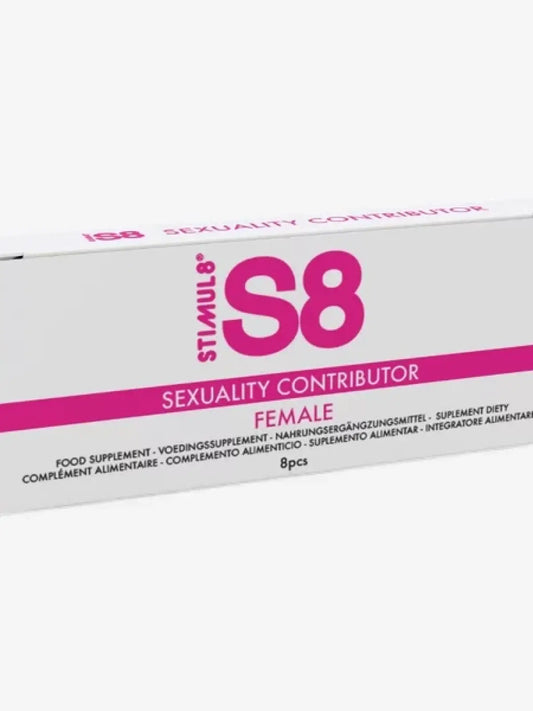 S8 Sexuality Female -tabletit on naisille suunnattu ravintolisä, joka edistää halukkuutta ja intiimiä hyvinvointia.