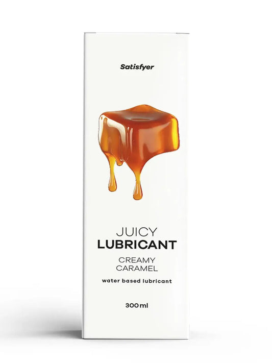 Satisfyer Sweet Caramel -liukuvoide hurmaa pehmeällä karamellintuoksulla ja tarjoaa makeaa, silkinpehmeää nautintoa.