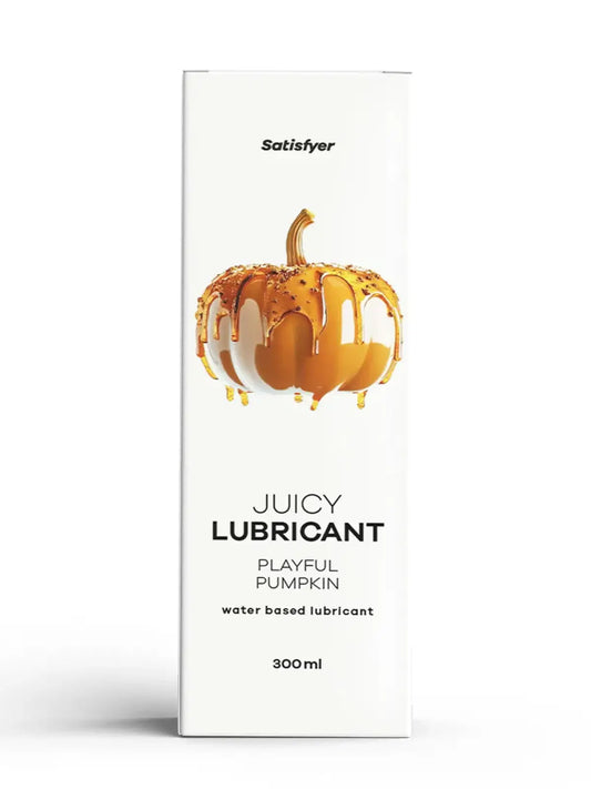 Satisfyer Playful Pumpkin -liukuvoide tuo makuuhuoneeseen syksyisen kurpitsan ja kanelin tuoksun silkinpehmeällä liu’ulla.