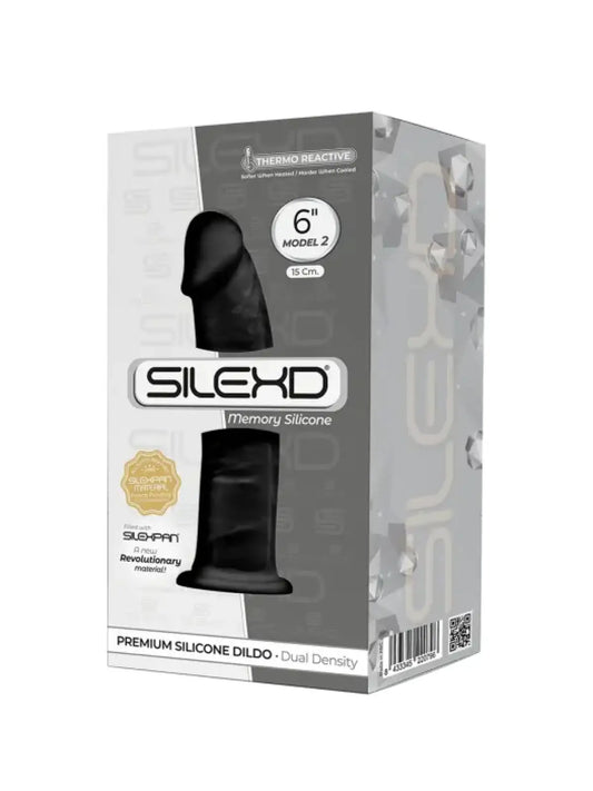 SilexD 6" dildo musta