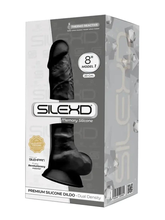 SilexD dildo 8" musta