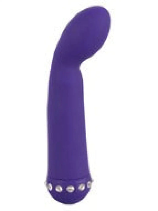 Violetti timantti-vibraattori, 100 % lääketieteellistä silikonia, 3 voimakkuutta ja 7 rytmiohjelmaa, toimii AA-paristolla.