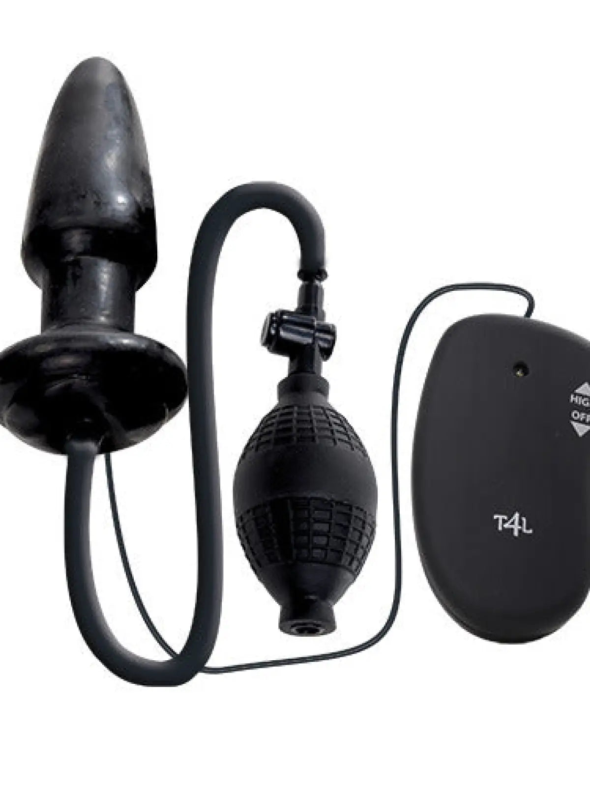 Lelussa on ergonominen muoto ja pyöristetty kärki, joka varmistaa helpon asettamisen. Se on yhdistetty käsipumppuun, jossa on pikalukitusventtiili, jotta sen halkaisijaa voidaan laajentaa ja löytää uusia ja äärimmäisiä tuntemuksia. Kun ilmapallo on täytetty, kytke vain värinä päälle ja säädä nopeutta mukana tulevalla kaukosäätimellä. Lelu on valmistettu vatsalihaksista ja PVC:stä, eikä se sisällä ftalaatteja.