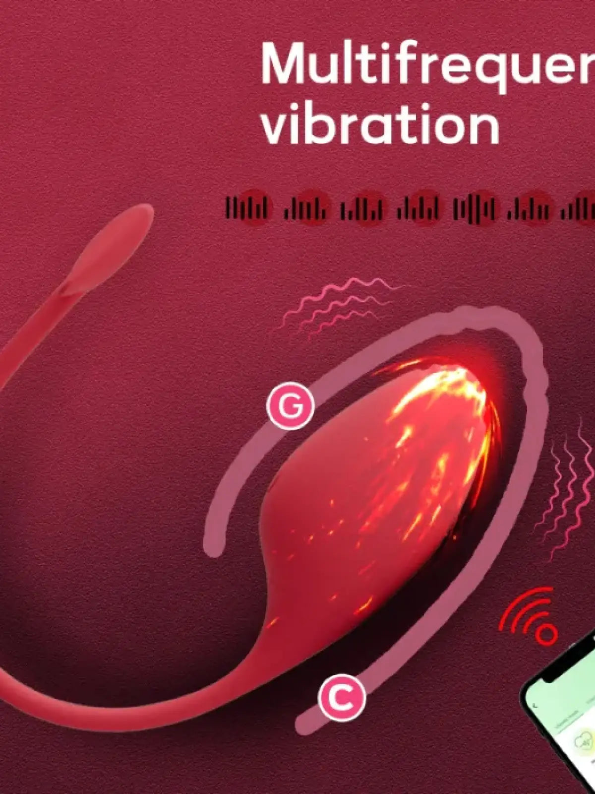 Vibrating wireless red egg